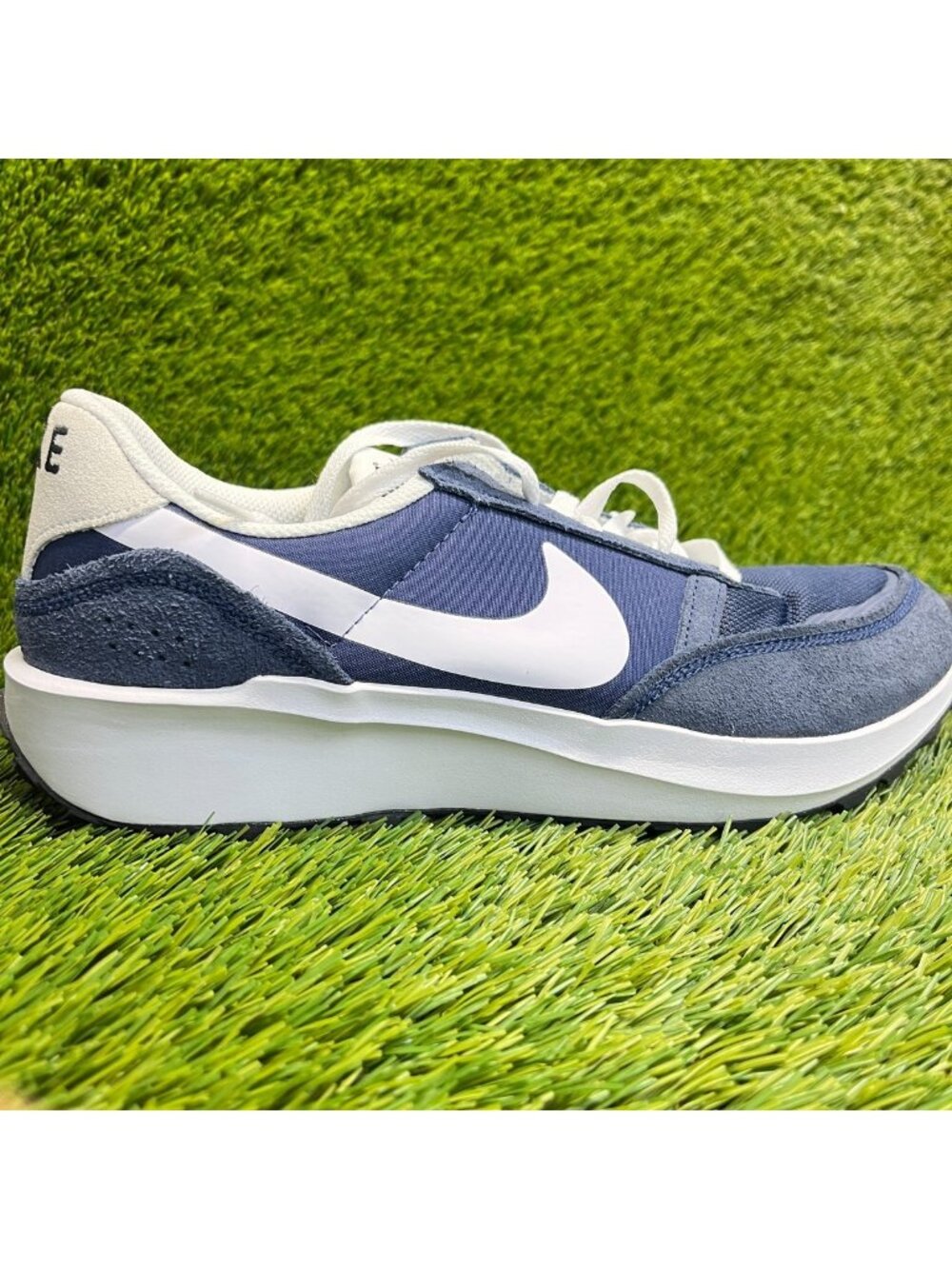 Nike Waffle Debut Mens Size 10.5 Blue White Athletic Running Shoes Sneakers